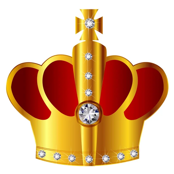 Crown　crown　gold — Stok Vektör
